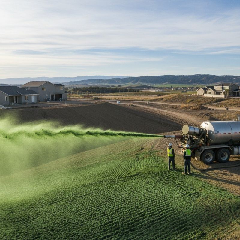 Hydromulching detail
