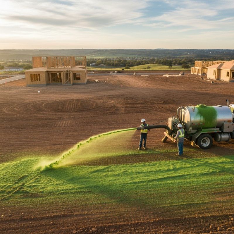 Lawn Hydroseeding detail