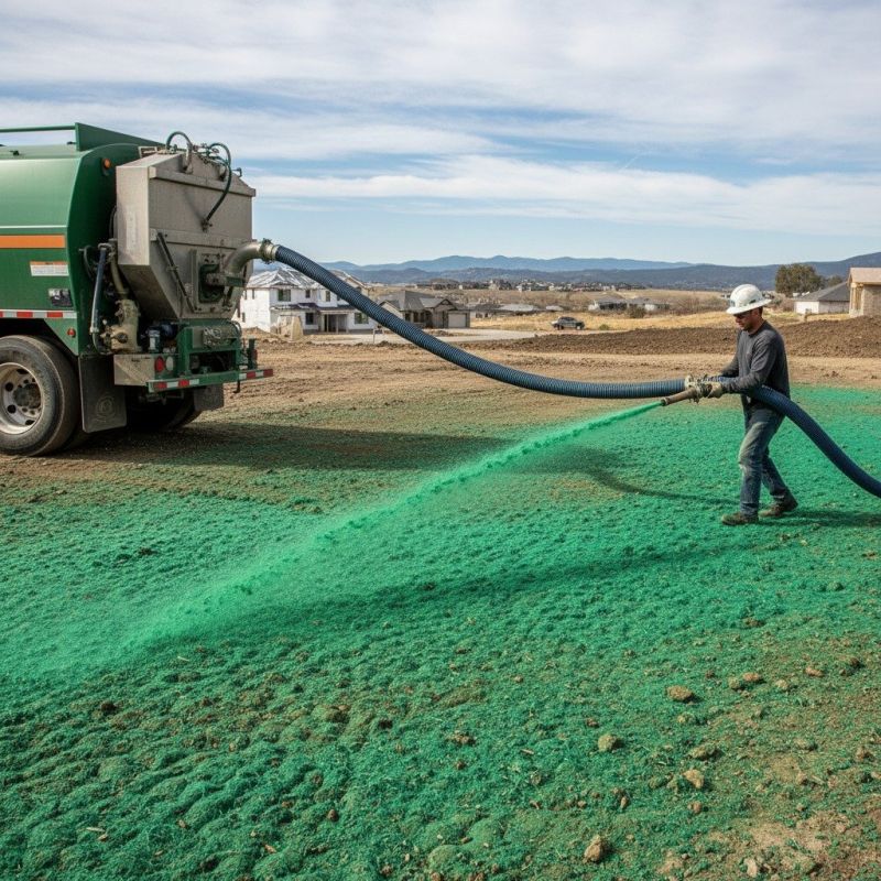 Lawn Hydroseeding detail