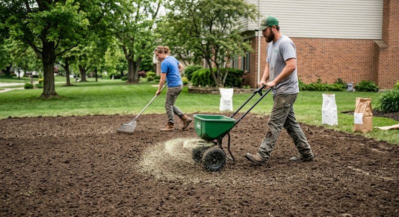Residential Lawn Seeding Service